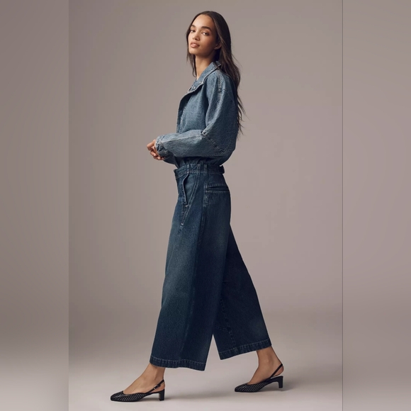 Pilcro Anthropologie Curve High-Rise Tapered Barrel Jeans NWT size 26 - Picture 4 of 13